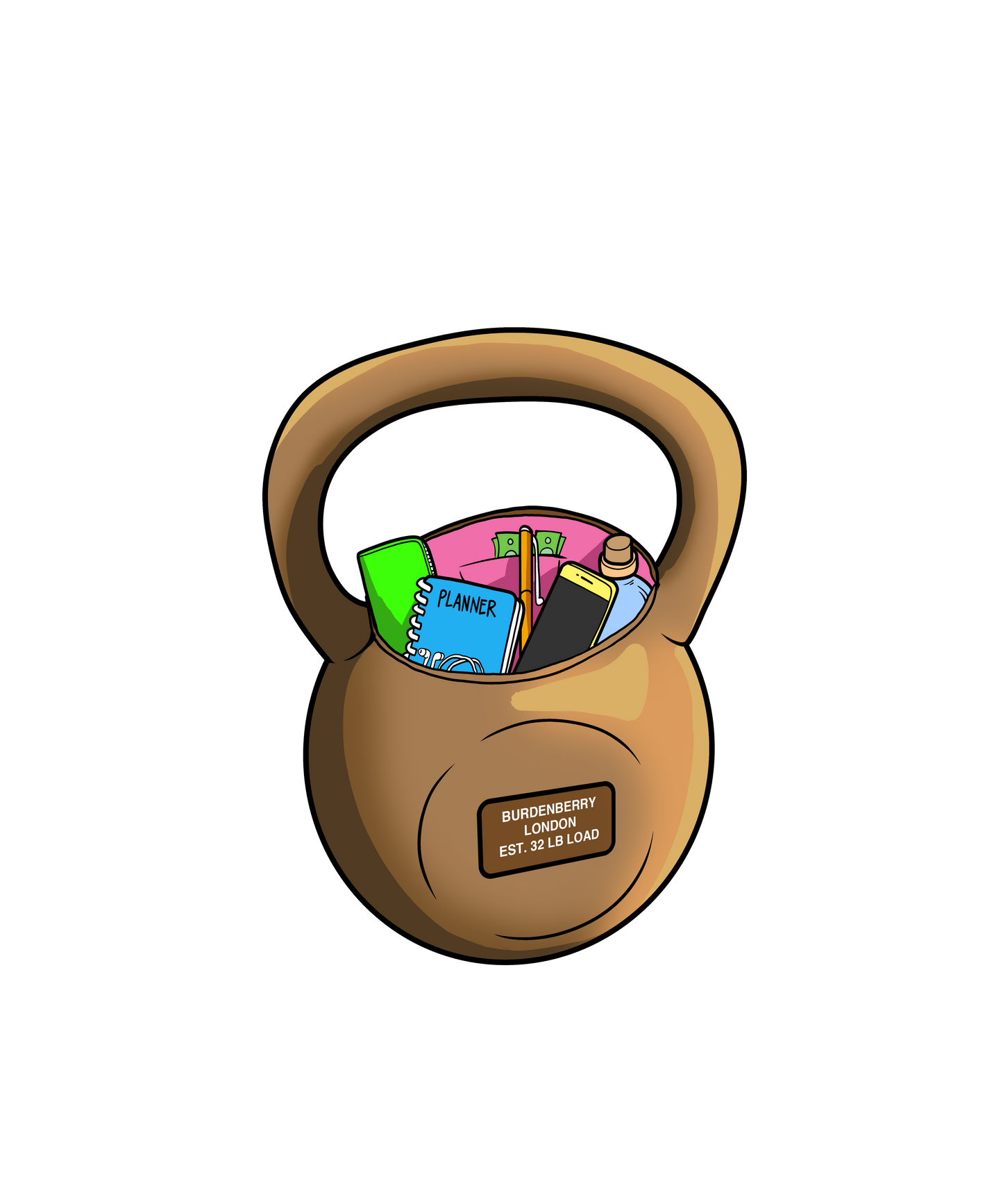Just Because I Carry It Well Doesn’t Mean It Ain’t Heavy Sticker