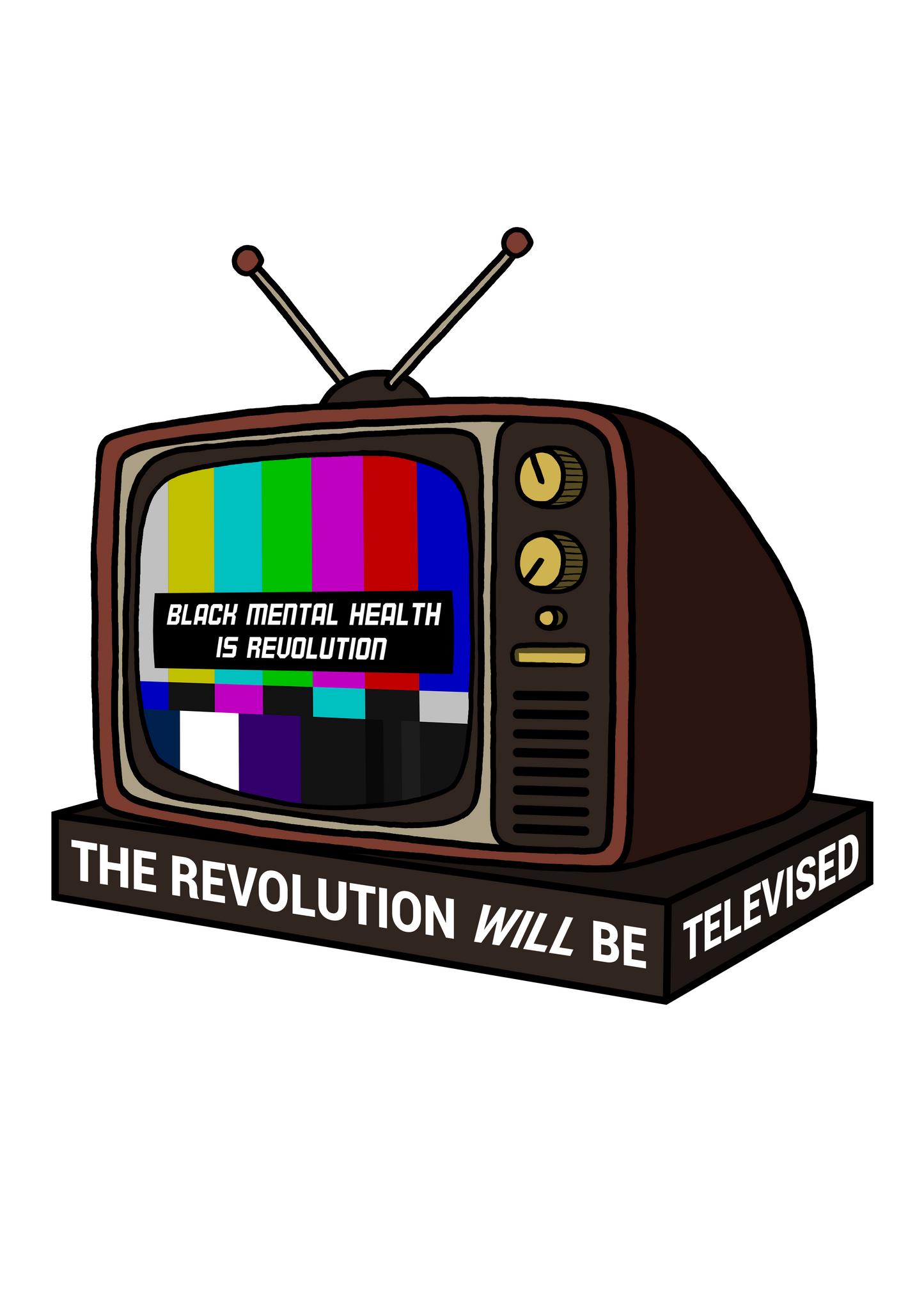 Black Mental Health Is Revolution Sticker